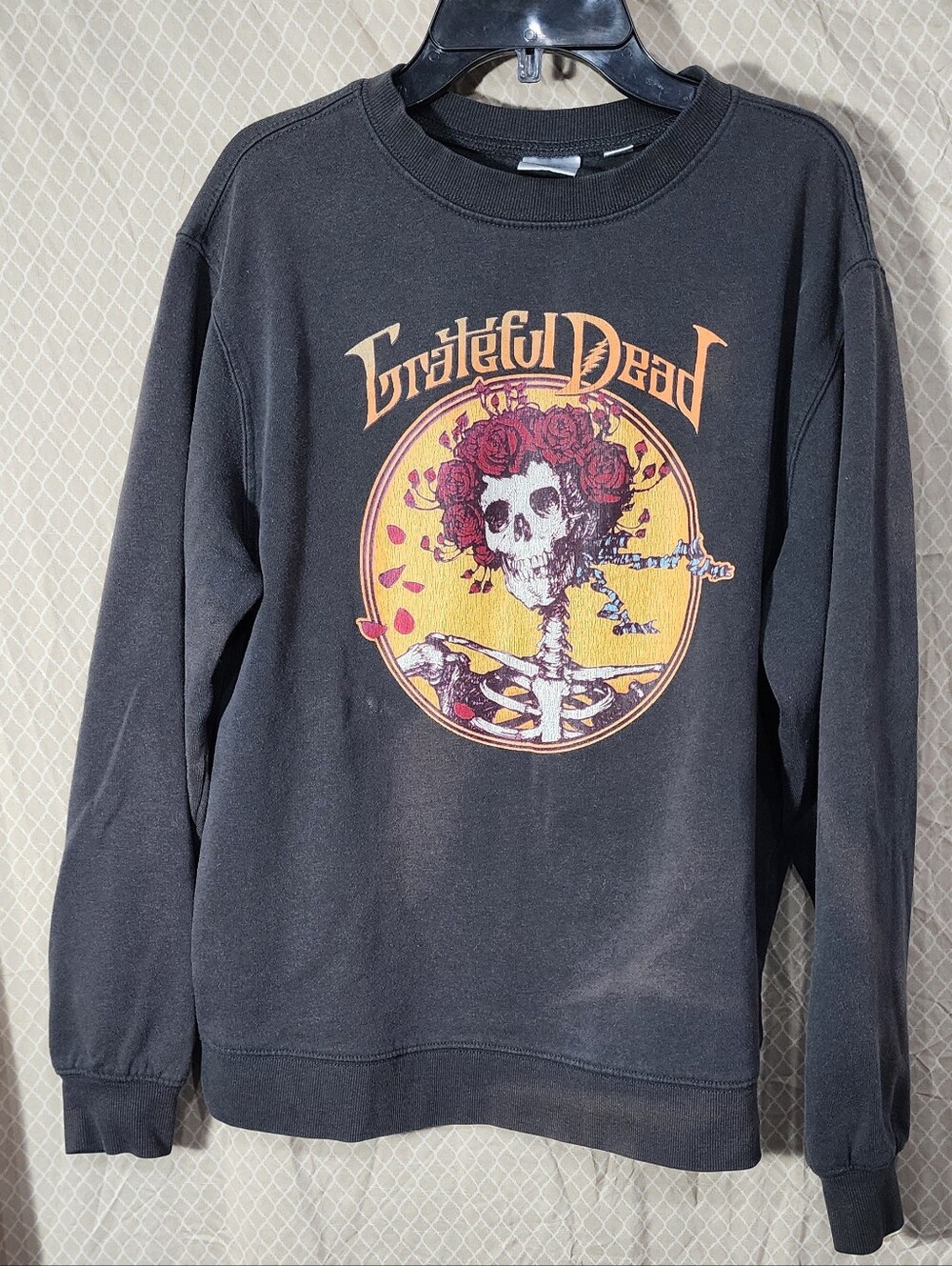 Vintage Grateful Dead Bertha Sweatshirt Crewneck Skelton Roses Women's Medium